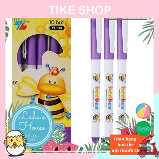 Hộp 10 Cây Bút dạ Kim Tím Thiên Long FT-04 Bút beebee.