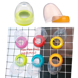 Bộ cổ nối và nắp đậy bình sữa cổ thường / cổ hẹp / cổ rộng nhựa an toàn