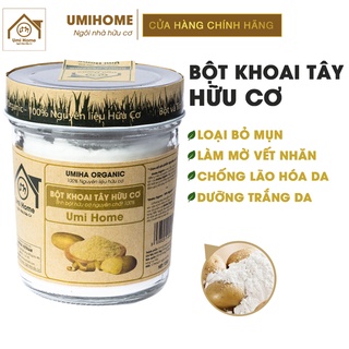 Bột Khoai Tây đắp mặt hữu cơ UMIHOME 135g nguyên chất - Dưỡng da trắng hồng, mịn màng, tái tạo tế bào, ngừa thâm mụn