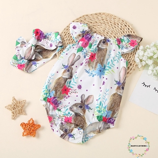 Set Áo Liền Quần Tay Cánh Tiên Và Băng Đô Đáng Yêu Cho Bé Gái