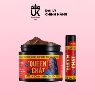 Combo Tẩy da chết cà phê Đắk lắk làm sạch cho môi và body Cocoon - phiên bản giới hạn "QUEEN" CHẤT