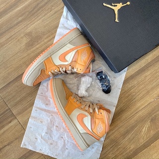 GIÀY JORDAN1 MID HỒNG CAM SC [ FULL BOX + FREE SHIP ]