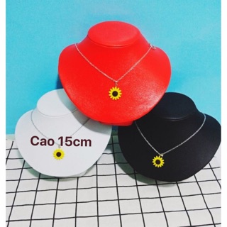 Cổ da lùn, trưng bày trang sức cao 15cm co 3 màu trắng, đen, đỏ