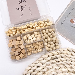 [FREESHIP 50K] Đinh ghim bảng gỗ bần - bảng nỉ, đinh ghim đầu gỗ phong cách vintage