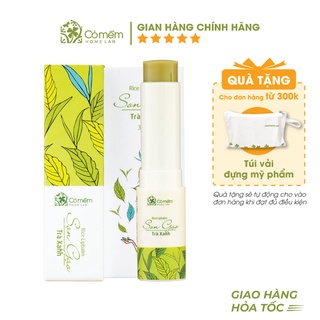 Son Dưỡng Môi Không Màu Gạo Trà Xanh Chống Lão Hóa Môi Cỏ Mềm 3,6g