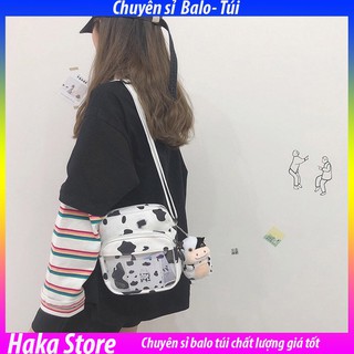 Túi đeo chéo bò sữa trong suốt Hakastore