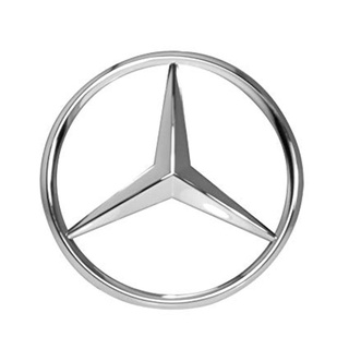 Logo biểu tượng sau xe Mercedes đường kính 90mm - Chất liệu nhựa ABS cao cấp