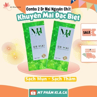 Dr Mai Combo 2 Nguyên Chất, Serum sạch mụn Dr Mai 5ml, lựa chọn hoàn hảo cho làn da mụn