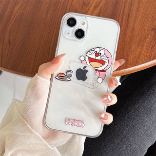 Cartoon Doraemon Apple 11 Phone Case 13pro Cute 12 Transparent Drop-Resistant 14pro Protective Case Silicone Soft rpdQ