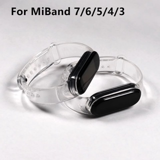 Dây Đeo Trong Suốt Cho Đồng Hồ Thông Minh Xiaomi Mi Band 7 6 5 4 3 Xiaomi Mi Band 7