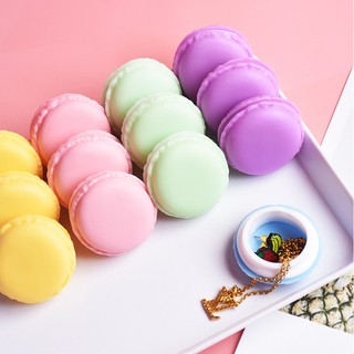 Hộp đựng đồ trang sức hình bánh Macaron (Hộp nhựa nhỏ Mini đa chức năng)
