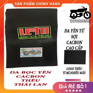 VỎ YÊN CACBON THÊU THÁI LAN SINGPA THUM HÀNG CAO CẤP