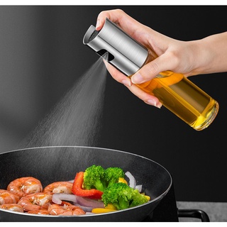 Chai xịt dầu ăn phun sương cho nồi chiên, salad, đồ nướng tiện lợi bằng thủy tinh cao cấp dung tích 100ml