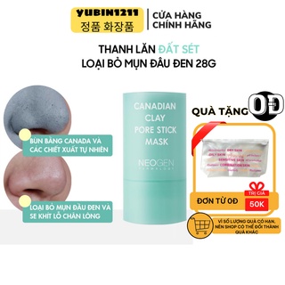 Thanh Lăn Giảm Mụn Đầu Đen Neogen Canadian Clay Pore Stick Mask 28gr