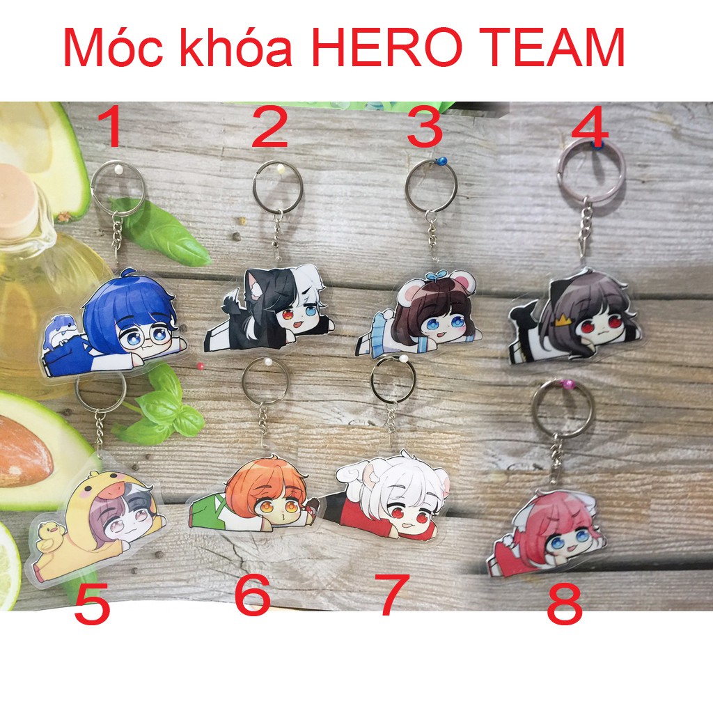 Móc khóa Hero team(mẫu 03)