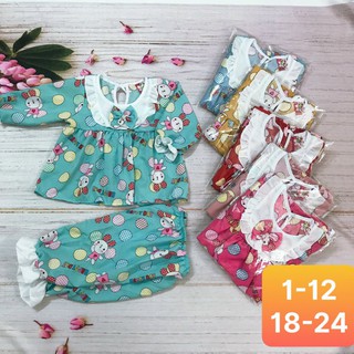(MABDTAY03 GIẢM 30%) Bộ tay dài cho bé gái, đồ bộ dài tay tiểu thư cho bé gái từ 2-5t