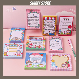 Tập giấy ghi nhớ, giấy note dễ thương thích hợp cho học sinh sinh viên SUNNYSTORE