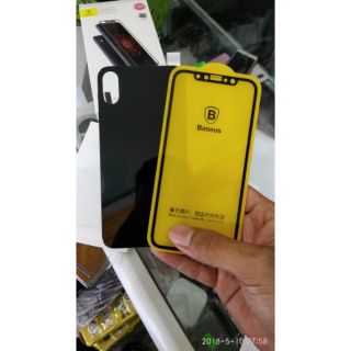 Kính cường lực baseus iPhone x ( 2 mặt )