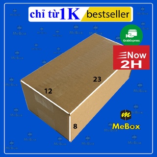 hộp carton 23x12x8 đóng gói hàng hóa bộ 50
