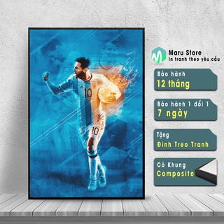 Tranh Cầu Thủ Messi, Trang Trí Phòng Net, Quán Cafe