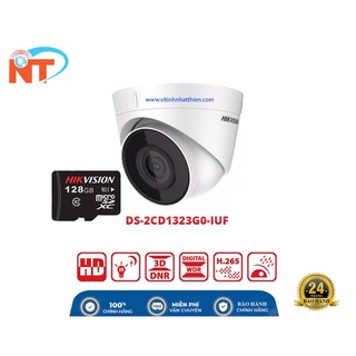 CAMERA IP DOME HỒNG NGOẠI 4.0 MEGAPIXEL HIKVISION DS-2CD1343G0-IUF tích hợp mic thu âm và khe cắm thẻ nhớ