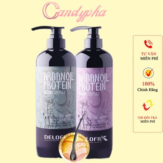 Dầu Gội Dầu Xả Delofil Ngừa Gàu Chống Gãy Rụng Phục Hồi Siêu Mềm Mượt 800ML*2