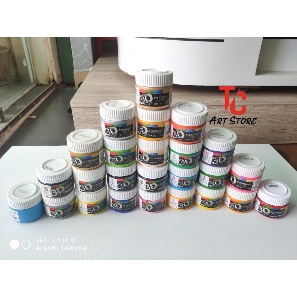 (Bảng màu 2 ) Acrylic 3D 100ml