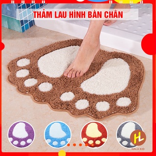 Thảm lau hình BÀN CHÂN thấm hút tiện lợi loại To (40x60cm)