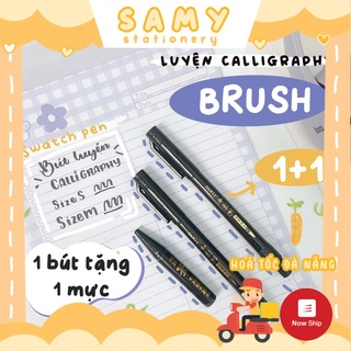 Bút Brush Viết Calligraphy Bullet Journal giá rẻ - Có thể refill mực