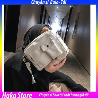 [Mã FAMARAL2 giảm 10K đơn 50K] Túi đeo chéo ,túi Bao Tử vải canvas dày dặn