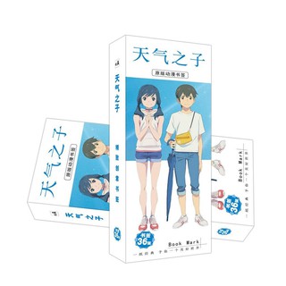 (new) Hộp ảnh Bookmark Tenki no Ko Đứa con của thời tiết kẹp sách tiện lợi 36 tấm anime chibi