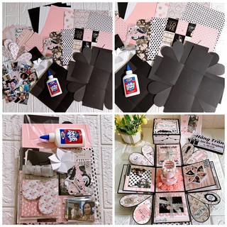 Bộ nguyên liệu làm love box đầy đủ (có hướng dẫn làm khi đặt hàng ạ)