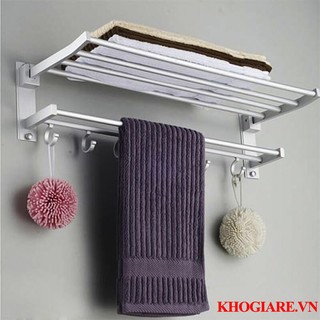 kệ treo khăn nhà tắm 2 tầng