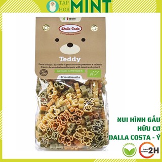 Nui rau củ hình gấu Teddy hữu cơ Dalla Costa cho bé ăn dặm 200g - Tạp hoá mint