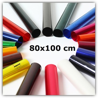Tấm lọc màu trong suốt cho đèn chụp ảnh studio size lớn 80cm x 100cm- có nhiều màu lựa chọn
