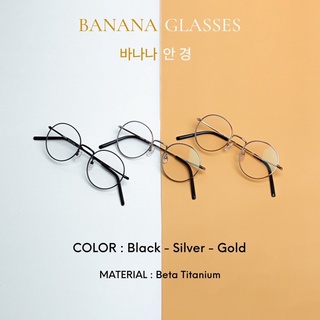 Kính Banana Glasses Hàn Quốc chống cận, chống ánh sáng xanh, chống tia UV bảo vệ đôi mât bé