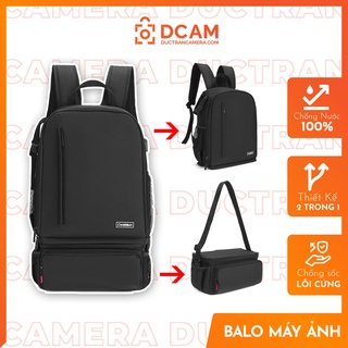Balo Túi Máy ảnh 2 trong 1 Caden Expand cao cấp chống nước - CB03
