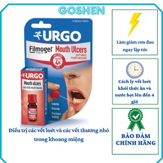 Date 9/2023 hàng mới. Gel bôi lở miệng Urgo Mouth Ulcers - Chai 6ml