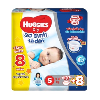 Tặng Khăn ướt Huggies - Tã dán Huggies S56 / S88
