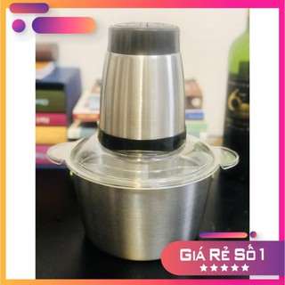 Máy xay thịt đa năng cối inox 4 lưỡi đa năng, xay thịt, xay tôm cua, xay ớt, xay rau củ quả đồ gia dụng nhà bếp