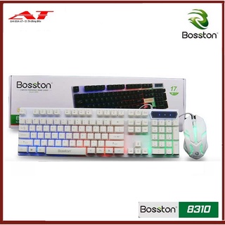 Bộ Phím + Chuột LED Bosston 8310 Siêu Cool màu TRẮNG