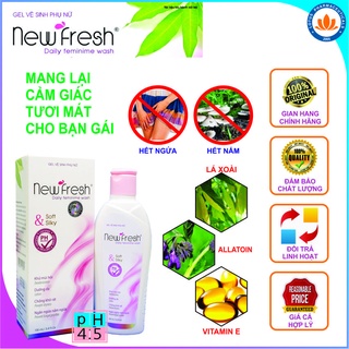 New Fresh 100ml Gel Vệ Sinh Vùng Kín - Khử Mùi Hôi, Làm Hồng Và Se Khít Cô Bé - Hàng Chính Hãng Kèm Quà 39k |Lotuspharma