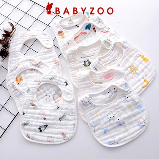 Yếm xô vuông 8 lớp 100% cotton mềm mại thấm hút tốt, đồ dùng cho bé Babyzoo