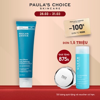 Kem chống nắng Cân Bằng tiết dầu thừa Paula’s Choice Skin Balancing Ultra - Sheer Daily Defence SPF 30 - 60ml 1560