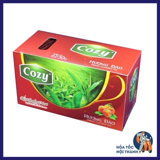 Trà Đào Cozy túi lọc 25 gói x 2g (50gram)