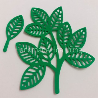Set 10 nhánh cây + 10 lá bằng giấy xốp - Làm thiệp, phong thư, bao thư, bưu thiếp, bao lì xì, gắn bảng thông báo...