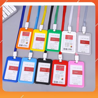 Dây đeo thẻ Nhân Viên văn phòng, học sinh sinh viên, bộ dây kèm bao đựng thẻ sử dụng 2 mặt, dây đeo tùy chỉnh7