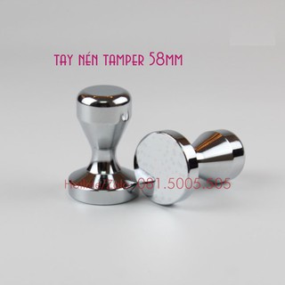 Tamper tay nén cafe espresso 58mm chất liệu Inox cao cấp - Thiết Bị Trà Chanh
