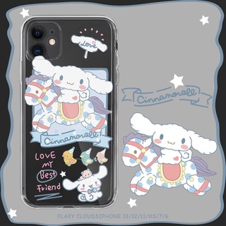 Ốp Điện Thoại Mềm Hình Cinnamoroll Dễ Thương Cho iphone 11/12/13promax/8plus/XR/7/13mini