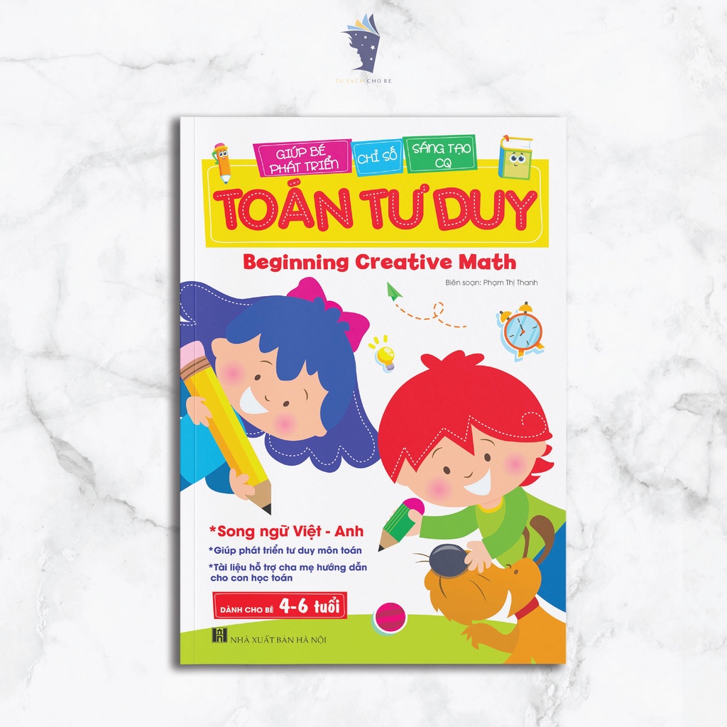 Sách - Toán Tư Duy Beginning Creative Math (Dành Cho Bé 4-6 Tuổi Song Ngữ Việt Anh)